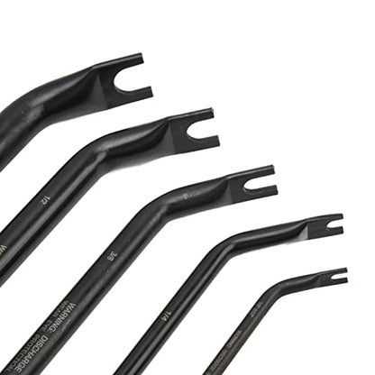 5Pcs Line Disconnect Tool Set, Double Ended, Steel, Duty for Big Rig Truck Brake Systems, /8in 5/8in