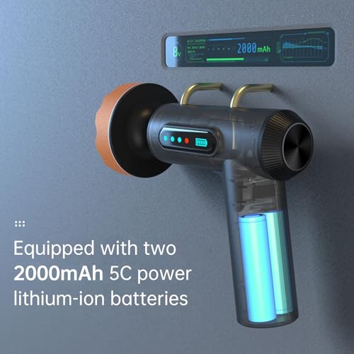 Cordless Car Buffer Polisher kit w/ 2000mAh USB-C Rechargeable Batteries, Portable Car Buffer Waxer Kit w/ Extra 3pcs Disc, Polisher for Car Detailing Boat Sanding Scratch Removing