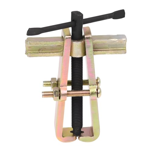 4" 2-Jaw Gear Puller, Adjustable Two Jaw Gear Bearing Pulley Puller Flywheel Removal Tool, 2 Claws Pullers Carbon Steel Separate Lifting Device for Auto Mechanic Maintenance (Yellow) - color: Yellow
