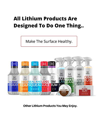 Fore Clay and Luster Lube - Clay Bar Kit, Auto Detailing Clay bar for Cars, Trucks, Boats, Glass and Plastic. Includes Luster Lube Hydrophobic Lubricant.