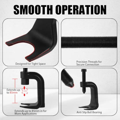 H RUO 25112 Ball Joint Separator - Ball Joint Removal Tool Extends Up to 2 3/8 Inches, Ball Joint Puller Universal Fit for Cars, Trucks, SUVs