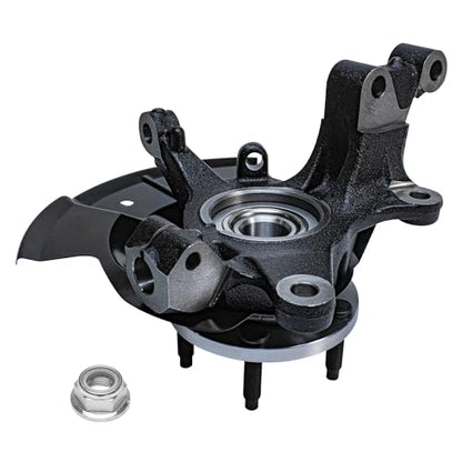 Detroit Axle - AWD Front 4pc Steering Knuckles Kit for 07-10 Ford Edge Lincoln MKX, Steering Knuckles & Wheel Bearing Hubs Rear Wheel Bearing and Hubs 2007 2008 2009 2010 Replacement - size: 4UW50469/Kit