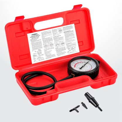 Fuel Pump Tester Gauge Kit, Leak Carburetor Pressure Diagnostics Kit | Vacuum Pump Tester Gauge for Carburetors & Vacuum Systems