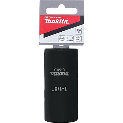 Makita A-96350 1-1/8" Deep Well Impact Socket with 1/2" Drive - size: 1-1/8"