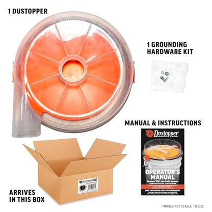 Dustopper PRO Low-Profile Dust Separator Only Elbows & Hose Sold Separately, Up to 99.9% Efficiency, Vacuum Accessories for Wet/Dry Vac with at Least 5HP, Fits 2-½” Nominal Fittings - style: Separator Only