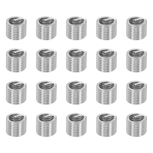 HARFINGTON 20pcs Wire Thread Repair Inserts M12 x 1.75 x 1.5D (18mm) Metric 304H Stainless Steel Helical Coiled Wire Screw Threaded Sleeve Sheath for Automotive Repairs - size: M12 x 1.75 x 1.5D