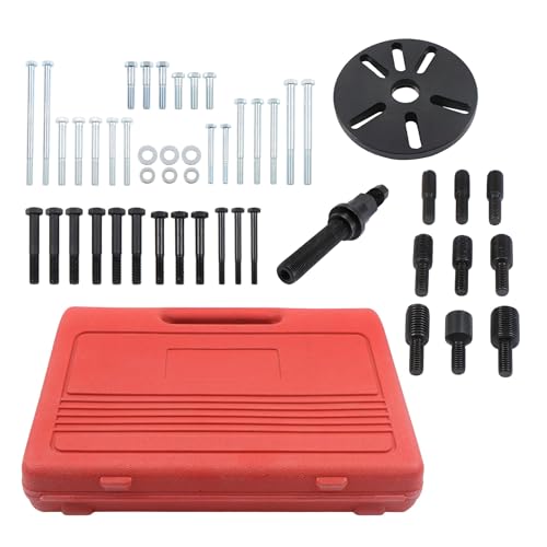 Harmonic Balancer Puller and Installer Kit Crankshaft Pulley Disassembly Installation Tool Set with Metric and Standard Threads