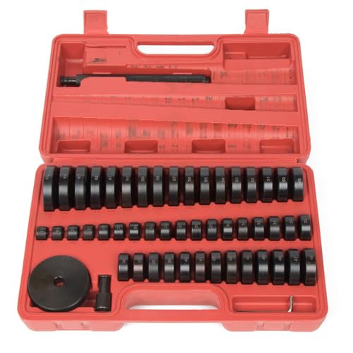 SCITOO 52-in-1 Custom Bushing Driver Tool Set,Transmission Wheel Axle Bearing Race Seal Installer Remover,Bush Removal Puller Bearing Press Tool Kit