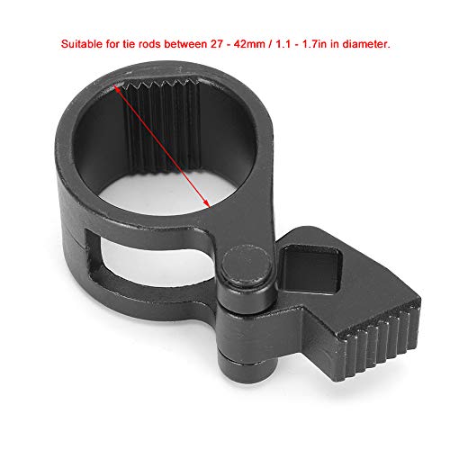 Universal Inner Tie Rod End Tool Made of Chrome Vanadium Steel, Removal and Installation Wrench, Inner Tie Rod Tool 27-42mm and Universal, for Car Truck Vehicle Steering Rack Service, Black