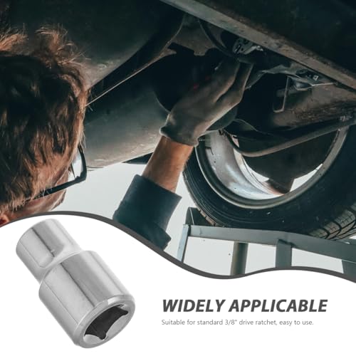 Luxshiny Shock Absorber Socket Tool 3/8 Drive Automotive Suspension Repair Socket Wrench for Shock Absorber Nut Removal and Replacement Robust Metal Construction