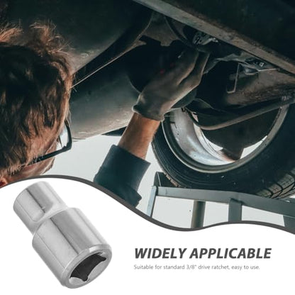 Luxshiny Shock Absorber Socket Tool 3/8 Drive Automotive Suspension Repair Socket Wrench for Shock Absorber Nut Removal and Replacement Robust Metal Construction