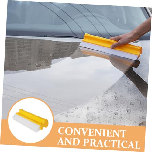 SOLUSTRE Car Windshield Squeegee Double Row Auto Window Squeegee for Car Windshield Cleaning Flexible Water Wiper for Windows Mirrors and Drying 7.87X3.14X1.57In