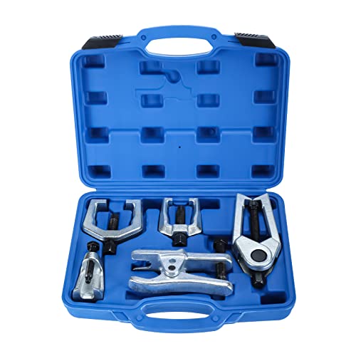 8MILELAKE 5 in 1 Ball Joint Separator, Pitman Arm Puller Heavy Duty, Tie Rod End Remover Front End Service Tool Set for Car SUV Light Truck