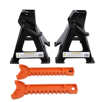 Jack Stands 3 Ton, 2PCS 6,600 LBs Load Capacity Heavy Duty Steel Car Lifting Stand 11.2 to 16.8 inch Adjustable Height Stable Support for Small SUV Pickup Truck