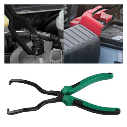 smilfuy Fuel Line Plier, Quick Disconnect Release Removal Tool, Petrol Hose Pipe Clamp Clip with Handle, Universal Fuel Line Clip Removal Plier, Pipe Clip Repair Tool for Most Cars (Green) - color: Green