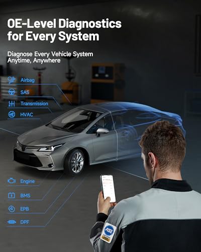 TOPDON Topscan Master OBD2 Scanner Bluetooth, 2026 Wireless Bidirectional Scan Tool, All System Diagnostic Tool for iOS & Android, 30+ Resets, FCA AutoAuth, CAN-FD/DoIP, Upgraded Version of TopScan