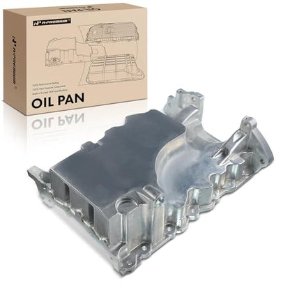 A-Premium 3.5L 3.7L Engine Oil Pan Sump with Drain Plug, Compatible with Ford Edge 2007-2010, Flex 2009-2012, Fusion, Taurus, Taurus X & Mazda CX-9, 6 & Lincoln MKS, MKT, MKX, MKZ & Mercury Sable