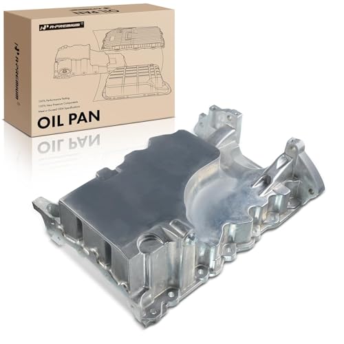 A-Premium 3.5L 3.7L Engine Oil Pan Sump with Drain Plug, Compatible with Ford Edge 2007-2010, Flex 2009-2012, Fusion, Taurus, Taurus X & Mazda CX-9, 6 & Lincoln MKS, MKT, MKX, MKZ & Mercury Sable