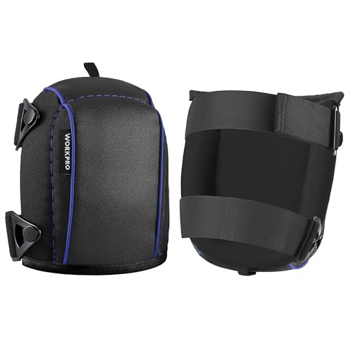 WORKPRO Garden Knee Pads For Unisex-Adult | Flooring Kneepads with Foam Padding, Comfortable Kneeling Cushion for Gardening, House Cleaning, Construction Work - color: Blue