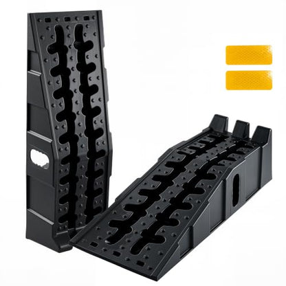 Garvee 2 Pack Low Profile Car Service Ramps, 5 t Heavy Vehicle Lift Ramps | 10000 LB Heavy Duty Vehicle Lift Ramps, 6.7" Lift Height Portable Auto Ramp for Home Garage Oil Change Maintenance Repair - size: 5T