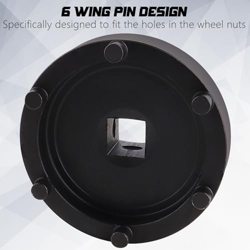 Heavy-Duty 6-Point Rear Axle Wheel Hub Bearing Retaining Nut Socket for Dodge Ram 1500-5500 | Replaces OEM 8954A, 8954, 5045, Compatible with 10.5" & 11.5" Axles