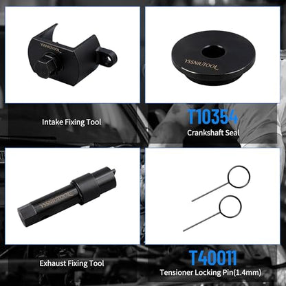 Camshaft holding tool alignment adjustment locking timing tool compatible with VW VAG Audi 1.8 2.0 TSI TFSI (2006-2018) EA888 T40191 T10352 T10368 T40196 T10354 T10060A T40011 T40098 T40267 T40271