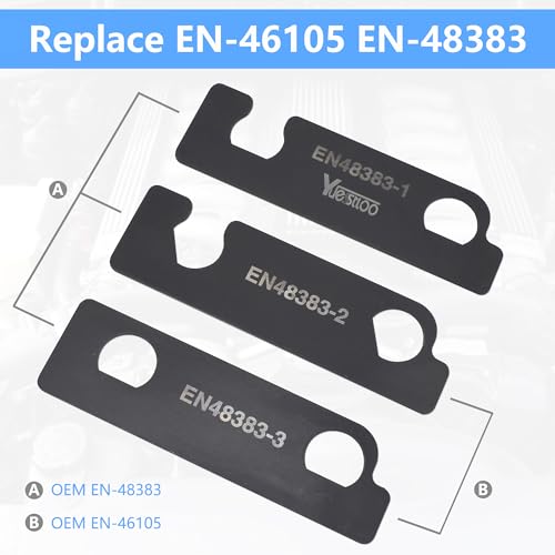 3Pcs Camshaft Retaining Aligning Tool Kit, Compatible with GM Opel Saab Cadillac Buick Chevrolet 2.8L 3.0L 3.6L Engine, Replace EN-48383 EN-46105 - size: 3pcs with case