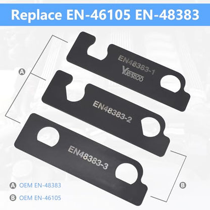 3Pcs Camshaft Retaining Aligning Tool Kit, Compatible with GM Opel Saab Cadillac Buick Chevrolet 2.8L 3.0L 3.6L Engine, Replace EN-48383 EN-46105 - size: 3pcs with case
