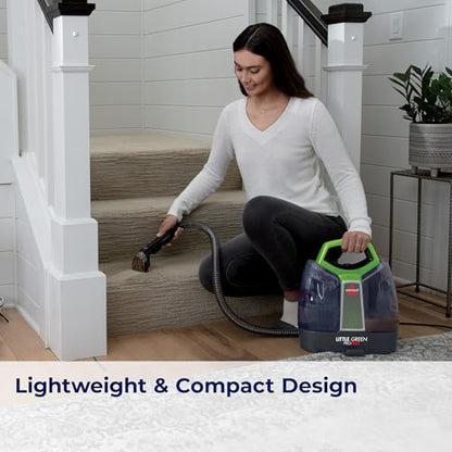BISSELL Little Green Proheat Portable Deep Cleaner/Spot Cleaner and Car/Auto Detailer with self-Cleaning HydroRinse Tool for Carpet and Upholstery, 2513E