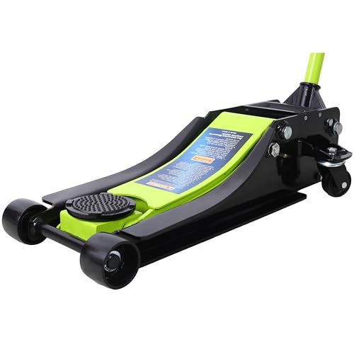 Low Profile Car Jack 4 Ton Portable Floor Hydraulic Jacks 8000 lbs | Heavy-duty steel floor jack with 4-ton capacity, low profile design, lifting range 2.5-20 inches, overload protection va - color: A4