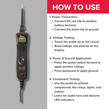 Power Probe 3 Circuit Tester, Supplies Power & Ground (PP3CSBLK) - color: Black - Limited Edition