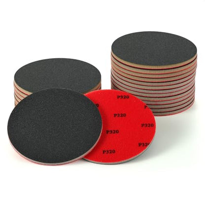 MAXMAN 12pcs Foam Sanding Pads, 6 Inch Sanding Sponge Set, 320 Grit Bowling Sanding Pads, Reusable Wet Dry Sandpaper Block for Random Orbital Sander, Wood, Metal, Auto Polishing & Curved Surfaces - size: 6 inch, style: 320 Grit