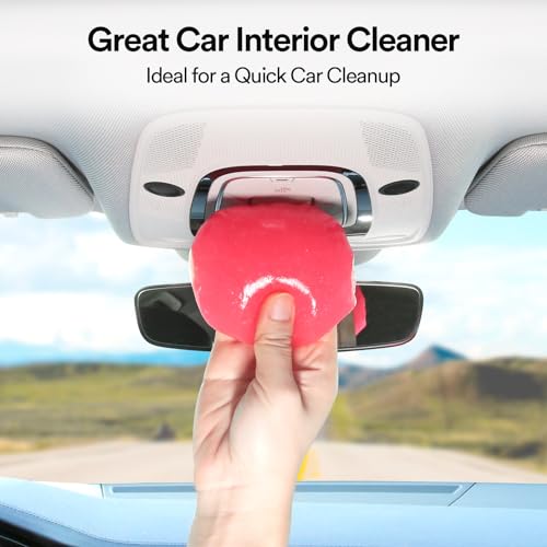 PULIDIKI Car Cleaning Gel Car Cleaning Putty Car Putty Auto Detailing Tools Car Slime Cleaner Dust Cleaning Gel for Car Interior Cleaner Car Cleaning Supplies Car Accessories Pink (2Pack) - color: Pink(2Pack)