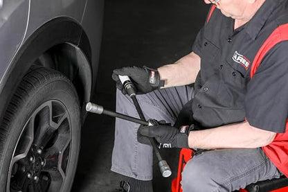 ARES 70092 - 4-Way Sliding Lug Wrench - Adjustable Sliding Lug Wrench Gives Superior Leverage - Collapses for Convenient Storage - size: 4-Way Sliding Lug Wrench