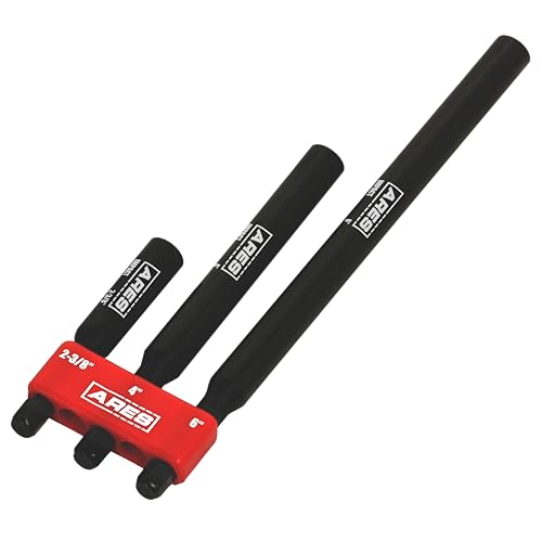 ARES 22030 – 3-Piece Magnetic Bit Holder Set – 1/4-Inch Hex Shank for Use with Power Drills and Drivers – Magnet Securely Holds Bits in Place – Includes 2.5-Inch, 4-Inch, and 6-Inch Lengths - size: 3-Piece Magnetic Bit Holder Set
