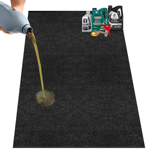 60" x 72" Giant Oil Drip Mat for Garage Driveway, Reusable Floor Oil Spill Leak Absorbent Pads for Motorcycle Car Oil Leak Stain Resistant - size: 5' x 6'