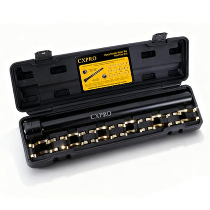 Inner Tie Rod Removal Tool Kit, Inner Tie Rod Tool Set with 12 Crowfoot Adapters 1/2 Inch Drive Tube for Tie Rods Remove & Install Cars