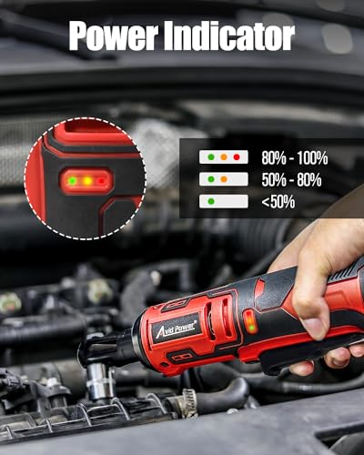 AVID POWER 1/2" Impact Wrench 450N.M with 3/8" Electric Ratchet Wrench