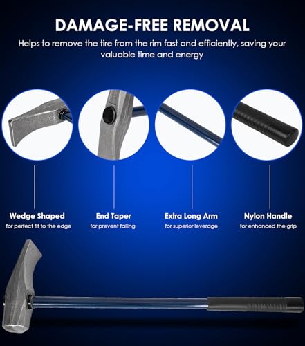 Yoursme Tire Bead Breaker Wedge Replacement for Ken-Tool 35429 Bead Brkg Wg, 32 in, STL, Duck-Billed Tire Hammer for Tire Removal on Passenger Car Truck Bus ATV UTV Farm Tractor Aircraft