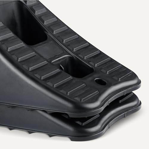 Amazon Basics Automotive Wheel Chocks, 2-Pack, Black