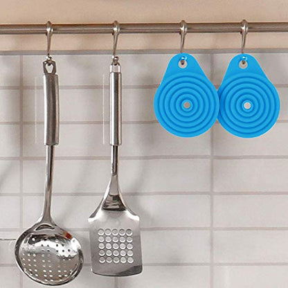 Funnels for Kitchen Use, Food Grade Silicone Collapsible Kitchen Funnel (Blue) - color: 3-Blue