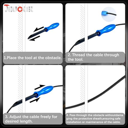 5PCS Wire Insertion Tool Set, Piercing, Lead Wire Threading, 7618 | Wire Harness Special Lead Kit, Handhold Auto Repair, Disassembly Gadget, OEM Tool