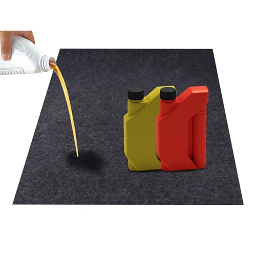Oil Spill Mat,Absorbent Oil Mat Reusable Washable,Contains Liquids, Protects Driveway Surface,Garage or Shop,Parking,Floor(36inches x 48inches) - size: (36'' X 48'')