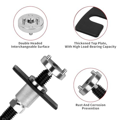 Car Brake Piston Wind Back Tool, 3pcs/Set Brake Caliper Piston Rewind Tool, Auto Rear Brake Pad Wind Back Tool, Brake Caliper Wind Back Tool for Replacement of Rear Brake Pad (Black)