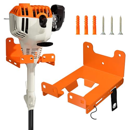 KSVO Heavy-Duty Weed Eater & Hedge Trimmer Wall Mount Rack, Garage/Shed Tool Organizer (2)