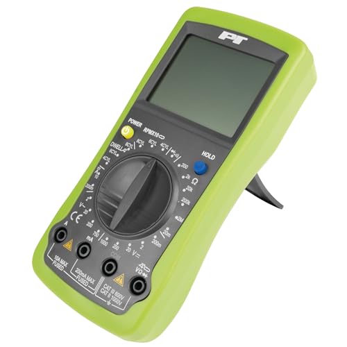 Performance Tool W2972 Automotive Digital Multimeter with Large LCD Display and UL Listed Probes for Standard Electrical Testing on Cars and Benches