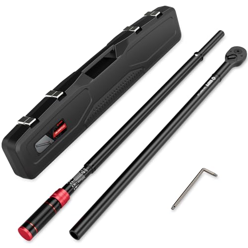 VANPO 1" Drive Torque Wrench 300-1800 Ft-Lb, 70.9" Leverage | 24-Tooth, Heavy-Duty Torque Wrench Set with Hex Key for Industrial Equipment, TTrucks,Excavator - size: 1-Inch(300-1800 Ft-Lb/406.5-2439.0 Nm)