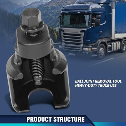 PIT66 39mm Ball Joint Removal Tool Heavy Duty Ball Joint Splitter Separator Extractor Compatible with Scania Benz MAN Hino Black