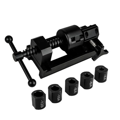 Fuel Line Fittings Installation Tool Kit 4AN 6AN 8AN 10AN 12AN, AN Hose Connector Connect & Disconnect Tool Set for Auto Fuel Hose Pipe Assembly & Removal