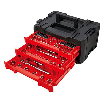 CRAFTSMAN Mechanics Tool Set, 230-Piece Hand Tool and Socket Set with 3-Drawer Tool Box (CMMT45305) - style: 230 Piece Set